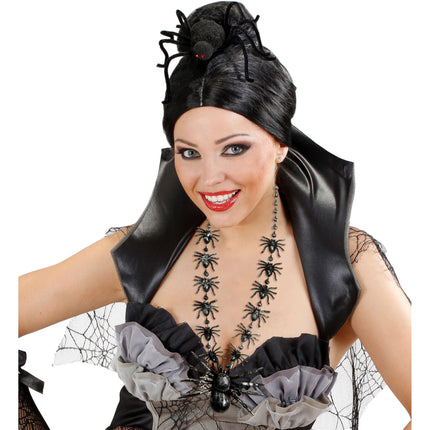 Collar de Halloween Arañas 40cm