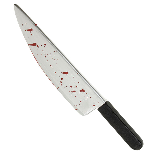 Cuchillo Sangre Falsa Halloween 48cm