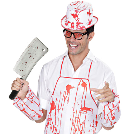 Hacha Falsa de Halloween Sangre 44cm