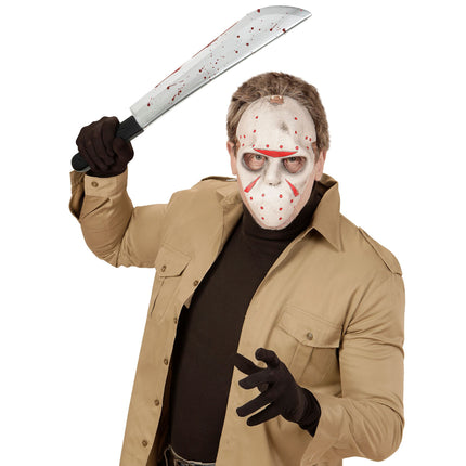 Halloween Cuchillo Falso Con Sangre 54cm
