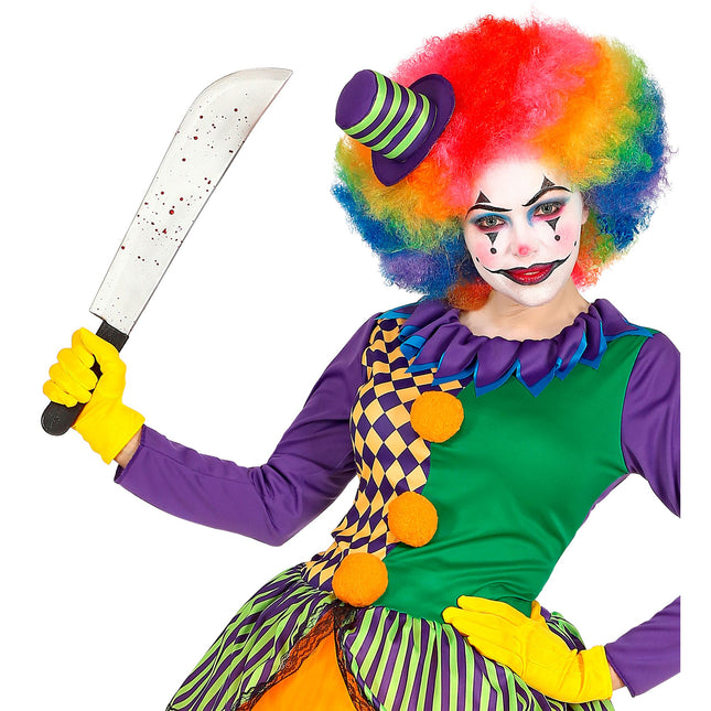 Halloween Cuchillo Falso Con Sangre 54cm