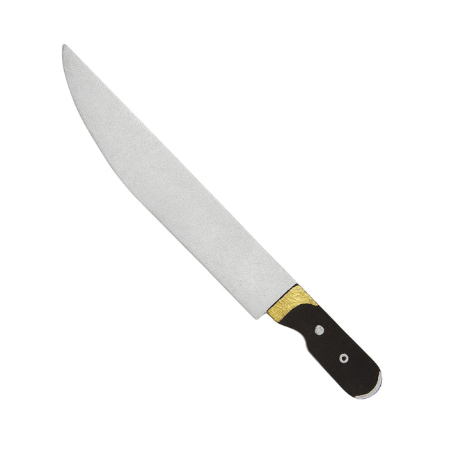 Cuchillo Falso Halloween Plata 34cm