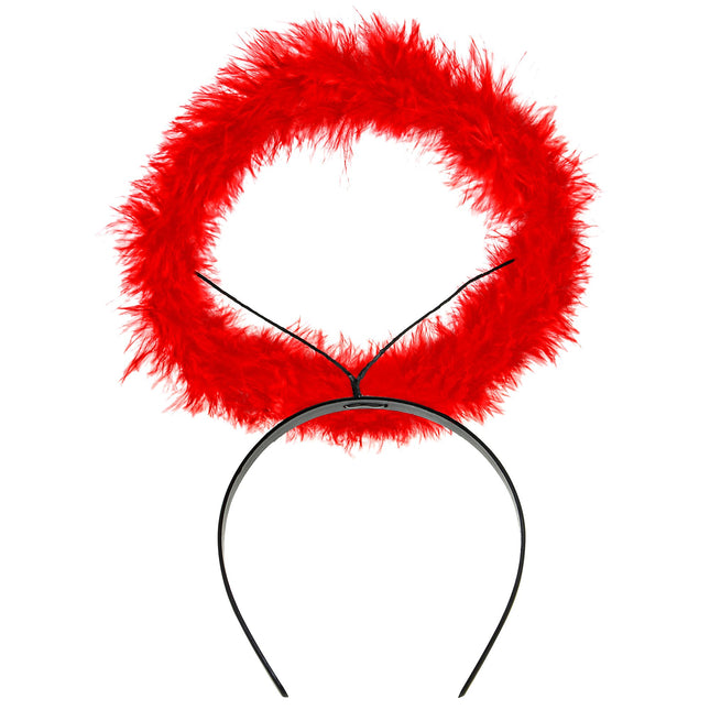 Diadema Halloween Ángel Rojo