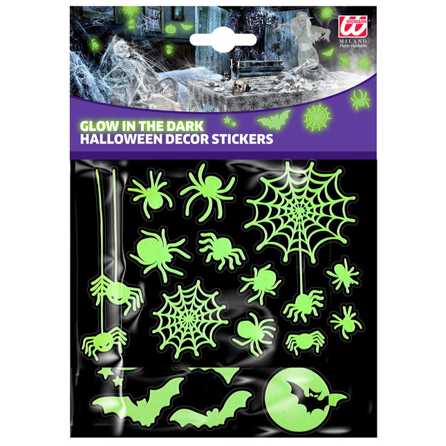 Pegatinas de Halloween Blancas que Brillan en la Oscuridad