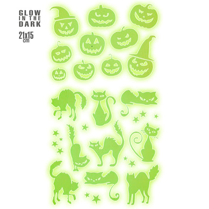Pegatinas de Halloween que brillan en la oscuridad 21cm