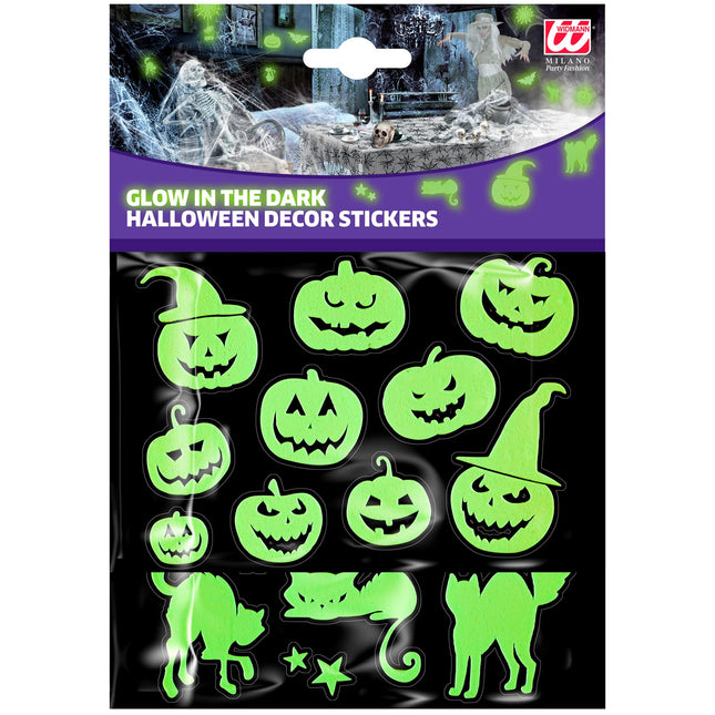 Pegatinas de Halloween que brillan en la oscuridad 21cm