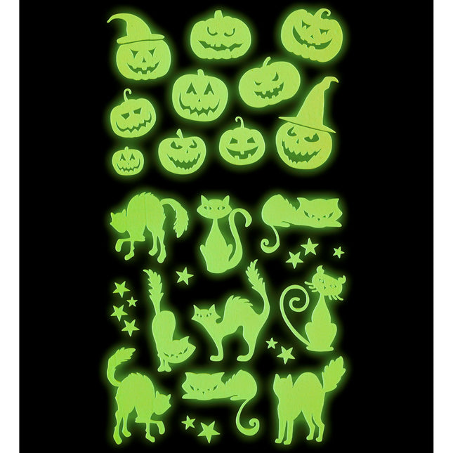 Pegatinas de Halloween que brillan en la oscuridad 21cm