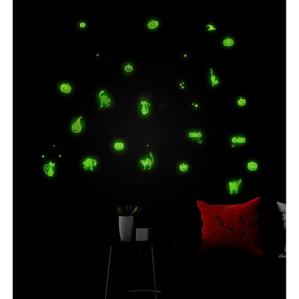 Pegatinas de Halloween que brillan en la oscuridad 21cm