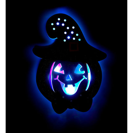 Decoración de pared de Halloween Calabaza con luz