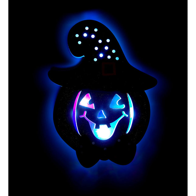 Decoración de pared de Halloween Calabaza con luz