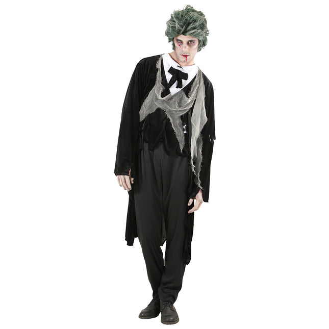 Disfraz Halloween Hombre Zombie 4 piezas
