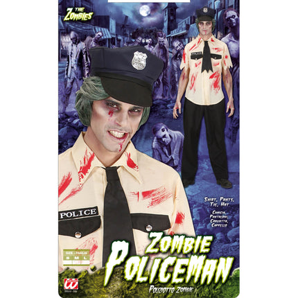 Disfraz Halloween Policía Zombie