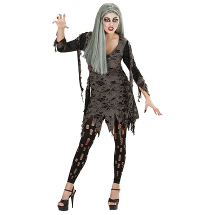 Disfraz de Halloween de Zombie de 2 piezas para mujer