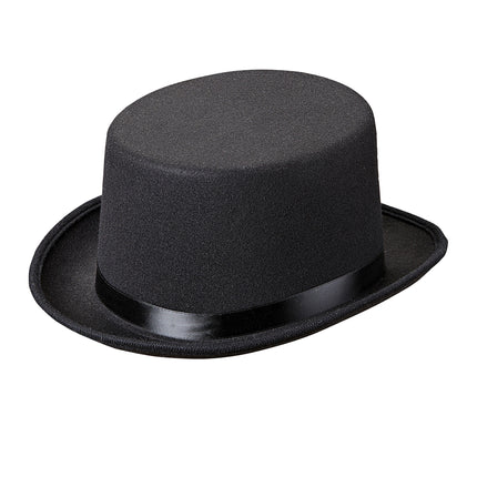 Fieltro negro para sombreros altos
