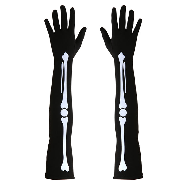 Guantes de Halloween Huesos