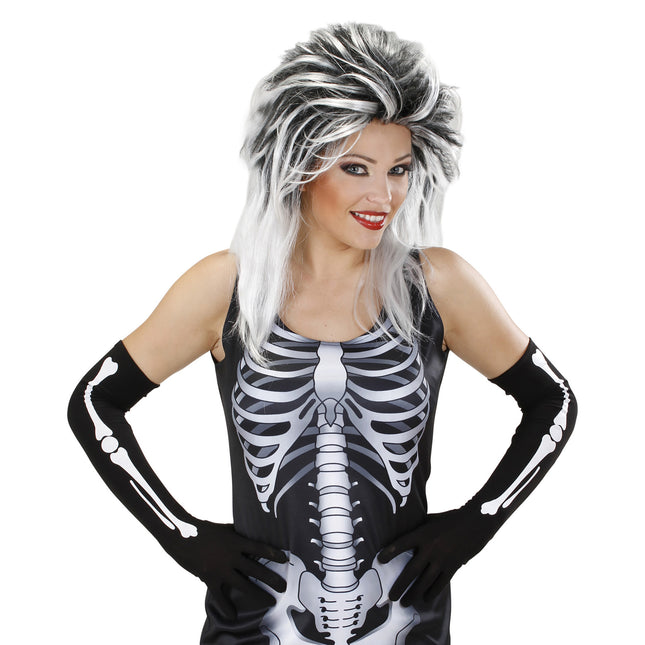 Guantes de Halloween Huesos