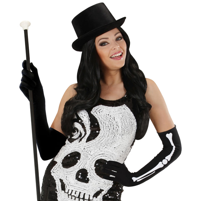 Guantes de Halloween Huesos