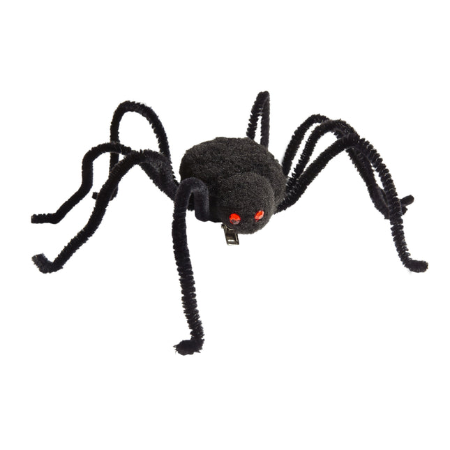 Pinza de pelo de Halloween Araña negra