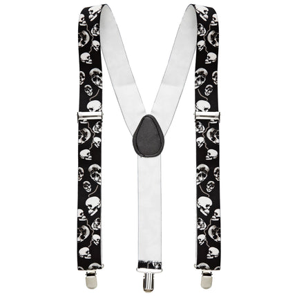 Halloween Tirantes Negro Blanco Calaveras