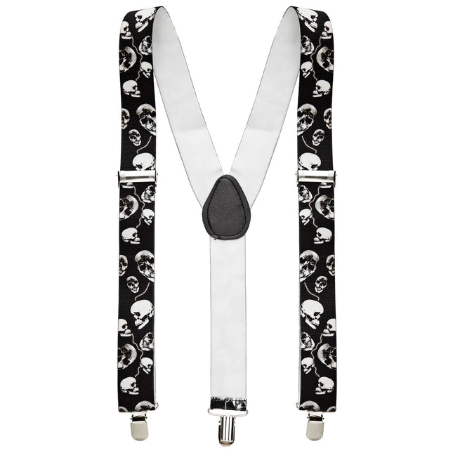 Halloween Tirantes Negro Blanco Calaveras