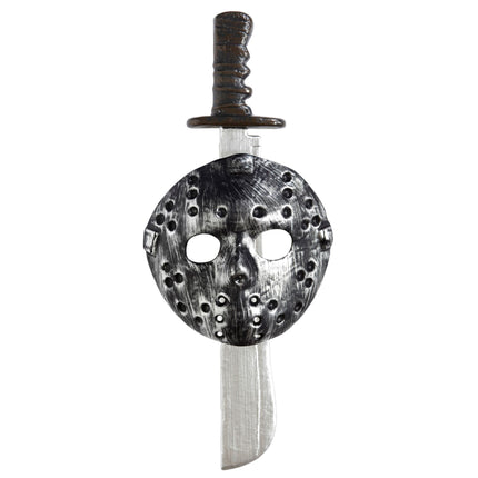 Set Accesorio Halloween Máscara Y Machete 2 piezas