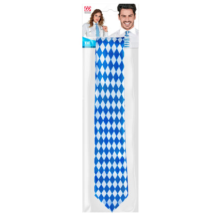 Oktoberfest Corbata Azul Blanco