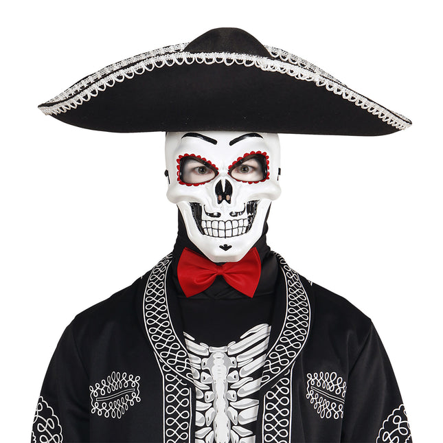 Dia De Los Muertos Mascara Blanca