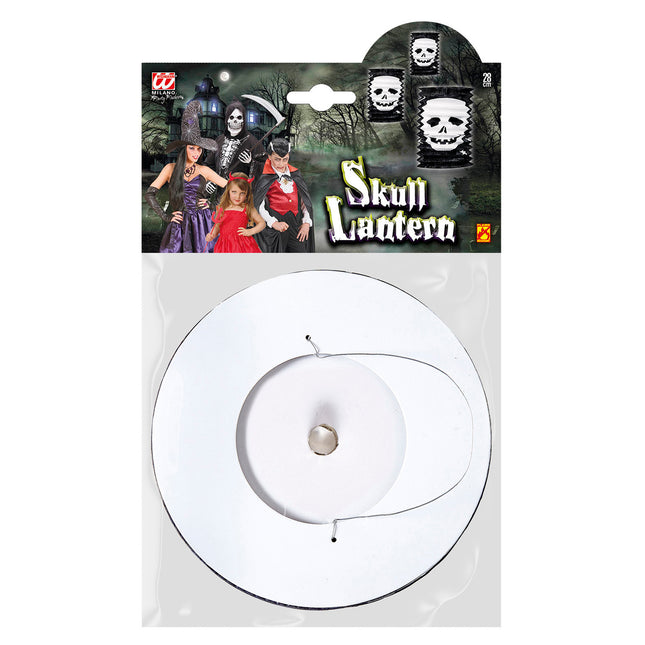 Halloween Lampion Calavera Negra