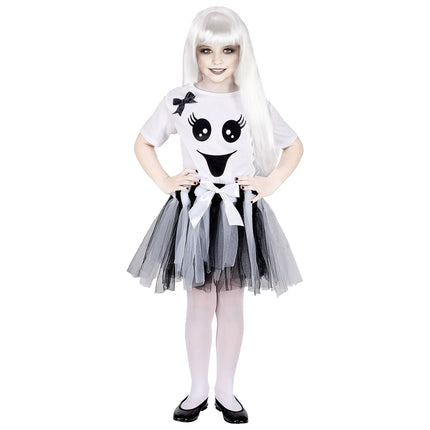 Vestido Halloween Niña Esqueleto
