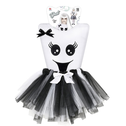 Vestido Halloween Niña Esqueleto