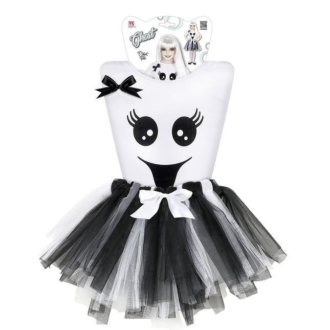 Vestido Halloween Niña Esqueleto