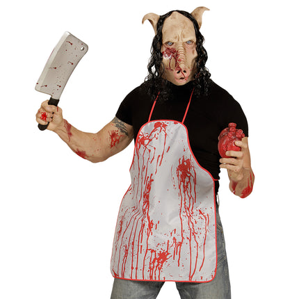 Máscara Halloween Cerdo Beige