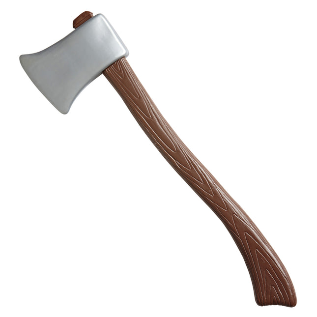 Hacha falsa de madera marrón 60cm