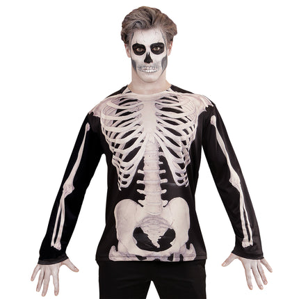CAMISETA MANGA LARGA ESQUELETO HOMBRE