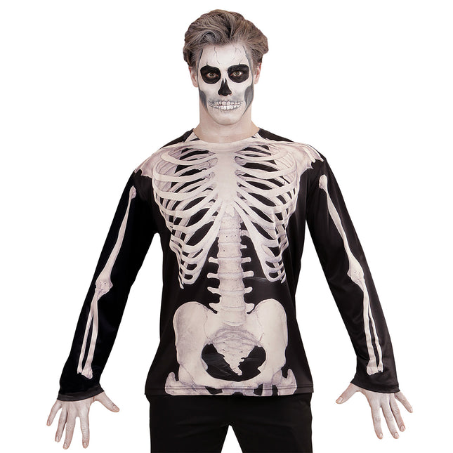 Camiseta Halloween Hombre Esqueleto