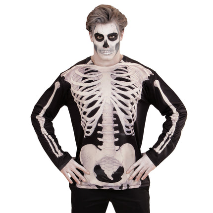 CAMISETA MANGA LARGA ESQUELETO HOMBRE