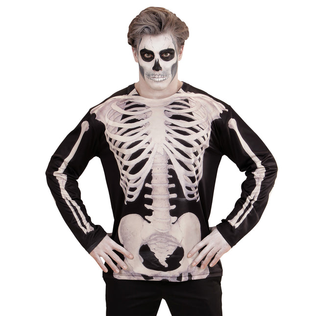 Camiseta Halloween Hombre Esqueleto