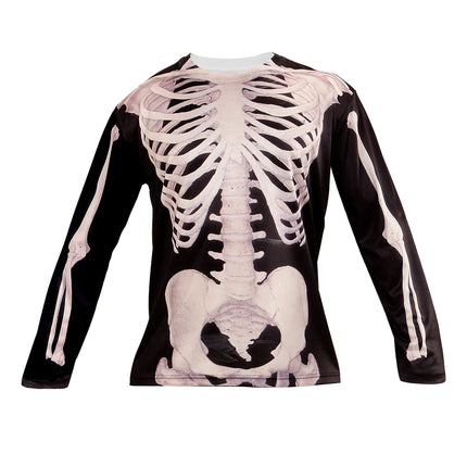 CAMISETA MANGA LARGA ESQUELETO HOMBRE