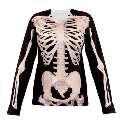 CAMISETA MANGA LARGA ESQUELETO MUJER