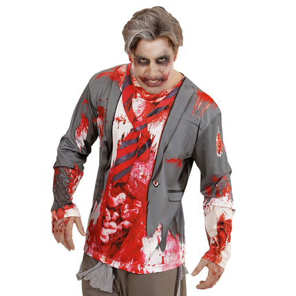 CAMISETA MANGA LARGA ZOMBIE HOMBRE