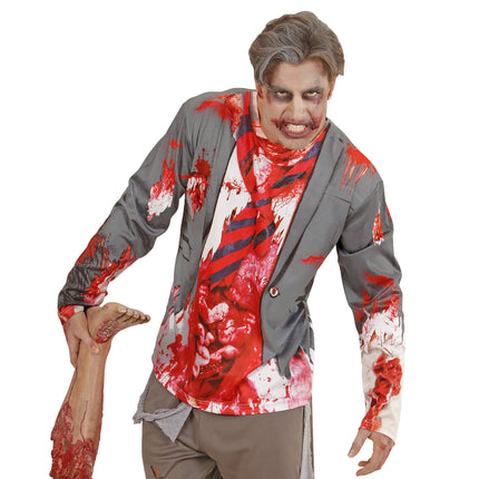 CAMISETA MANGA LARGA ZOMBIE HOMBRE
