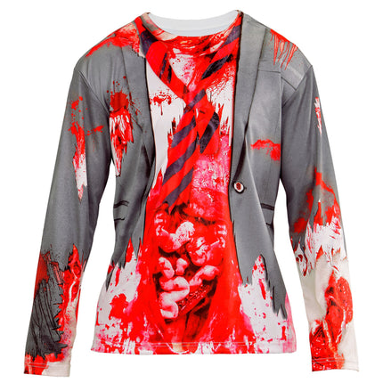 CAMISETA MANGA LARGA ZOMBIE HOMBRE