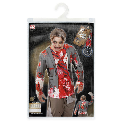 CAMISETA MANGA LARGA ZOMBIE HOMBRE