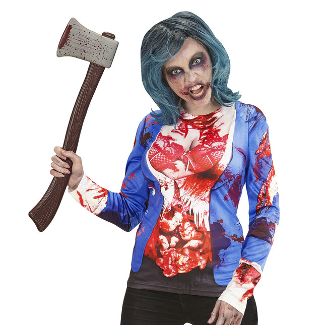 CAMISETA MANGA LARGA ZOMBIE MUJER L/XL