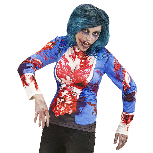 CAMISETA MANGA LARGA ZOMBIE MUJER L/XL
