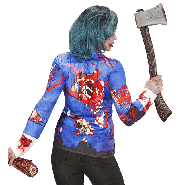 CAMISETA MANGA LARGA ZOMBIE MUJER L/XL