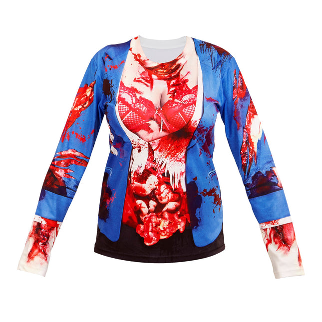CAMISETA MANGA LARGA ZOMBIE MUJER L/XL