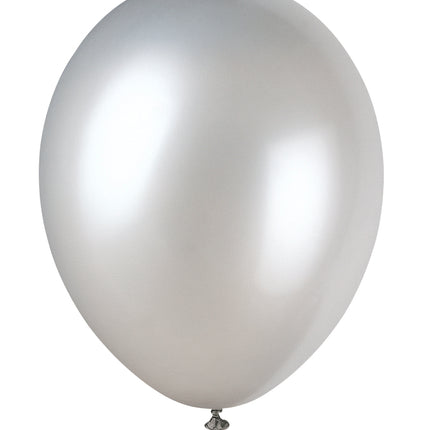 Globos Plateados 30cm 8pcs