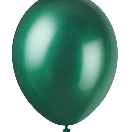 Globos Verde Oscuro Brillante 30cm 10pcs