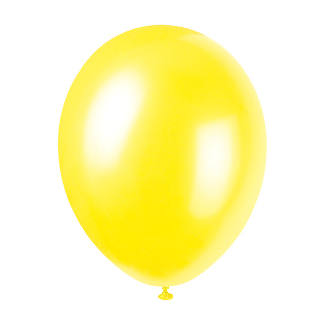 12" Globos Perlados Premium, 8ct - Amarillo Cajún
